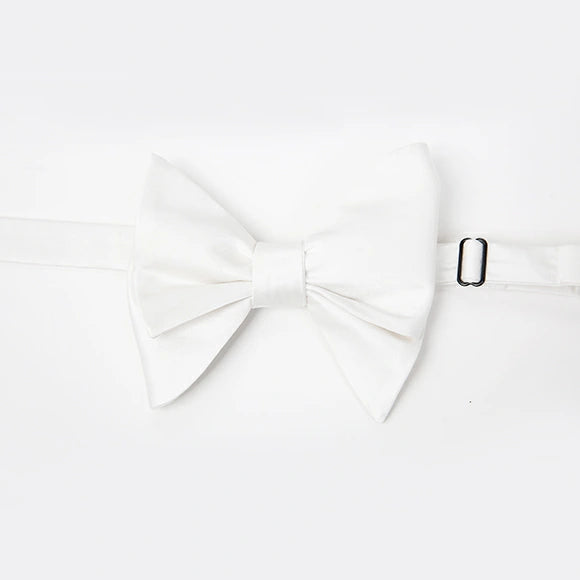 White Self Tie Bow Tie