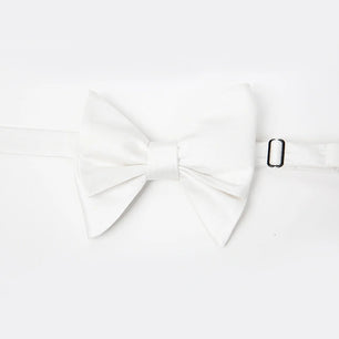 White Self Tie Bow Tie