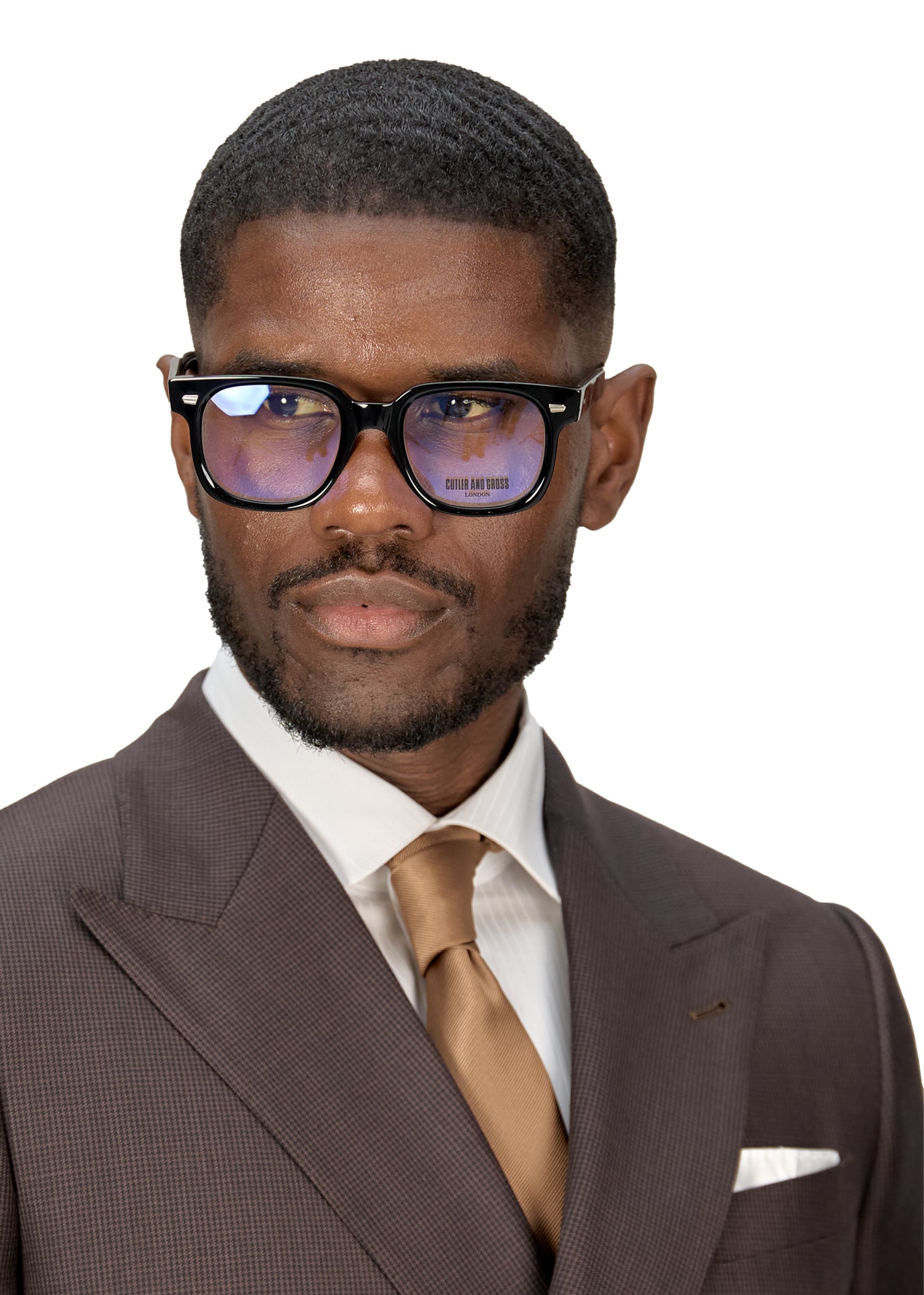 Dark Brown Checkered Tailored Fit Milano Suit