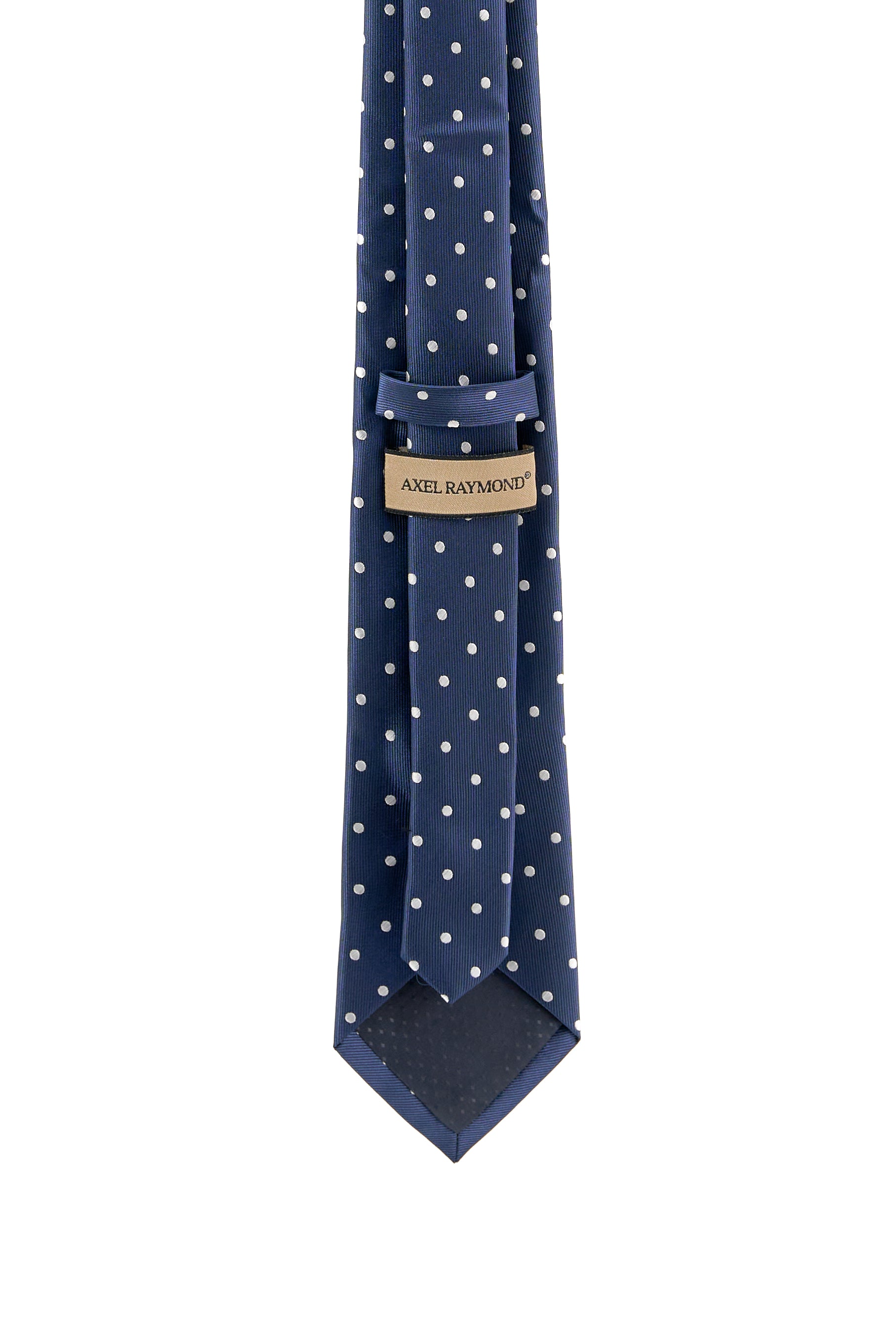 NAVY POLKA DOT TIE